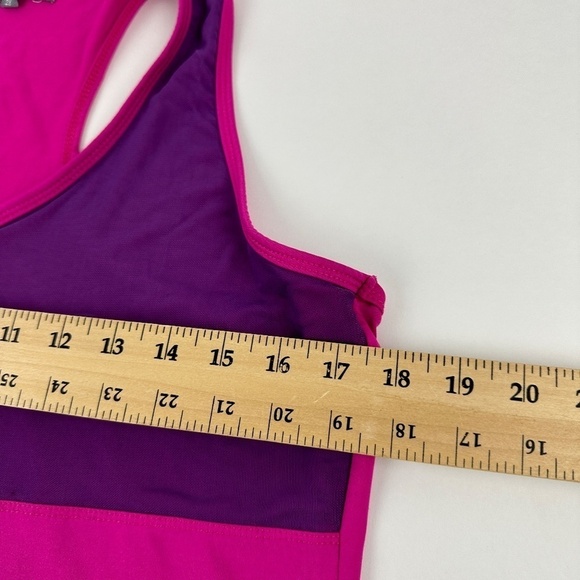 Get A Grip Athletic Tank Top Womens 2X Pink Purple Racerback - Picture 7 of 8